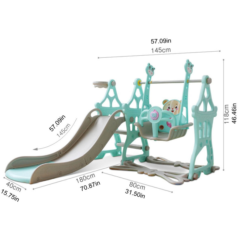 Ensemble d’escalade pour enfants 3-en-1, Vert