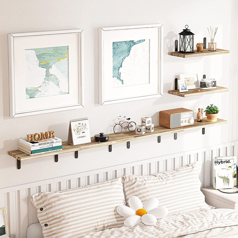 Wood Floating Shelf, Wood Colour
