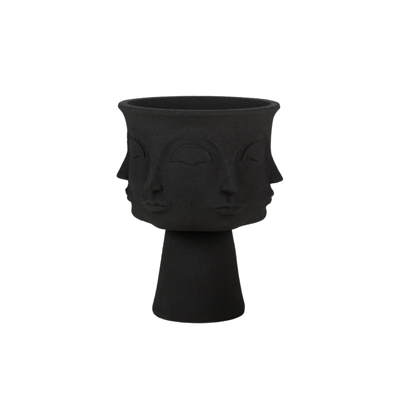 Pot Planter, 62cm H x 49cm W x 49cm D, Black