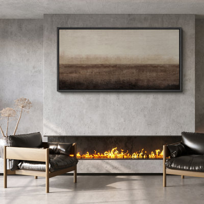 Horizon serein, paysage minimaliste, art moderne