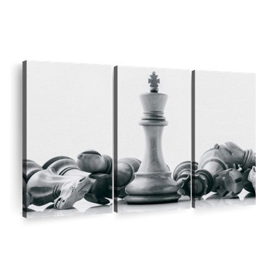 «Chess Game Victory», 3 pièces sur toile