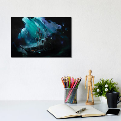 Perle noire - reproduction d'art murale - toile tendue