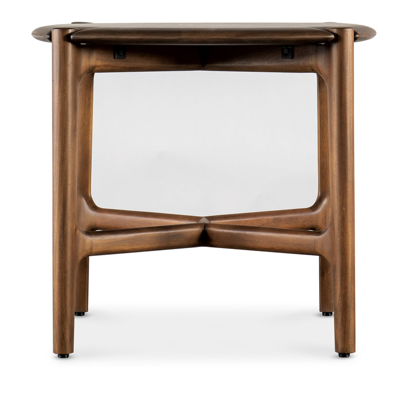 Harlow Solid Wood End Table, Chestnut