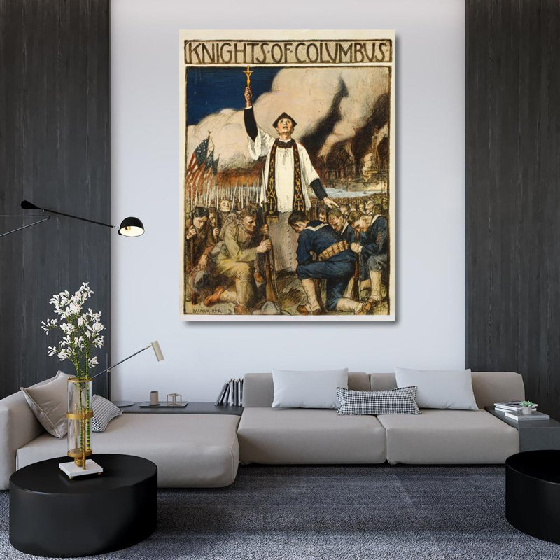«Knights of Columbus» par William Balfour Ker - Art mural sur toile tendue avec châssis, H 48 po x l 33 po