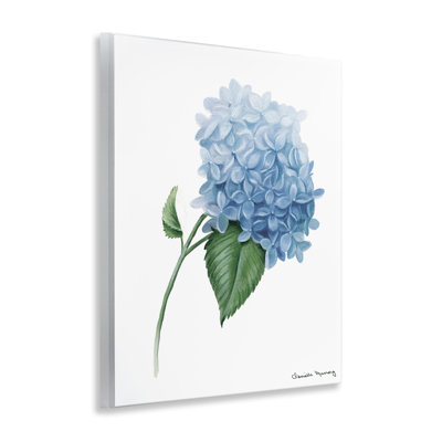 Hydrangea Stem In Bloom Wall Plaque, design by Danielle Murray
