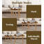 Ensemble de 2 tables basses gigognes triangulaires Assateague Wild Pones Beach