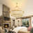 48 -Light Stainless Steel Dimmable Wagon Wheel Chandelier-1897002364