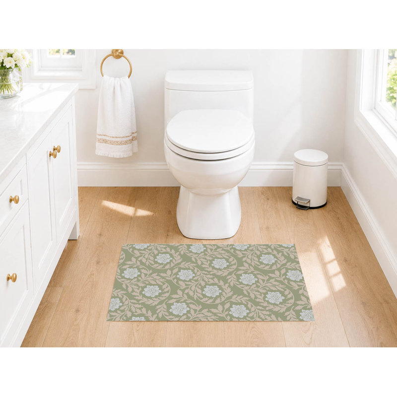 Corner Store Bath Rug, H 34 po x P 21 po, Marine