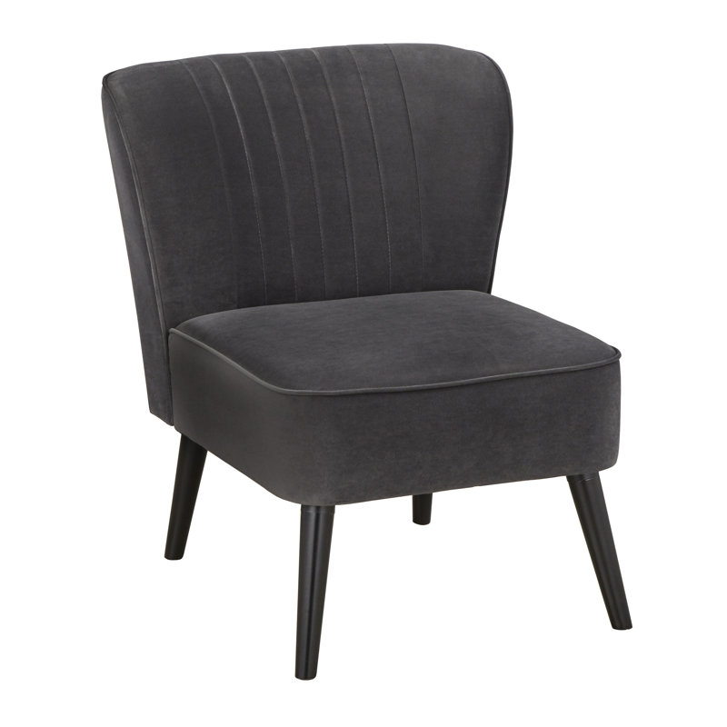 Fauteuil de chambre l 28 po, Gris foncé