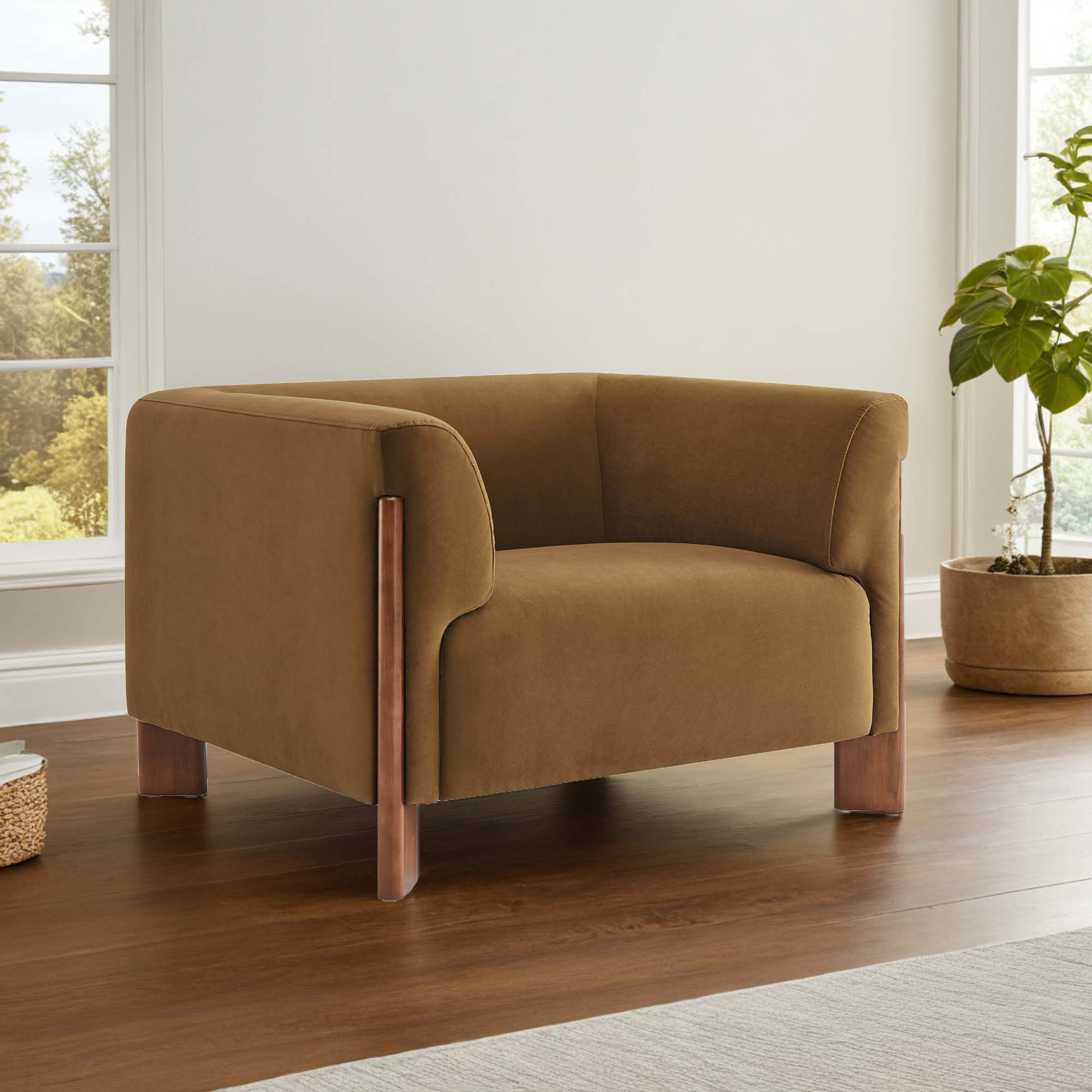 Wannetta Upholstered Armchair - Thumbnail 2