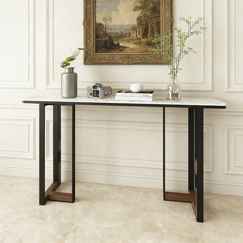 Modern multi-functional console table, 31.5" H x 59.06" L x 11.81" W