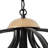 8 - Light Dimmable Black Farmhouse Chandelier Geometric Design
