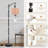  Arc Floor Lamp 50s Mid Century Modern Seamless Tall Modern Standing Lamp LED Adjustable Linen Lampshade 3 Color Temperatures