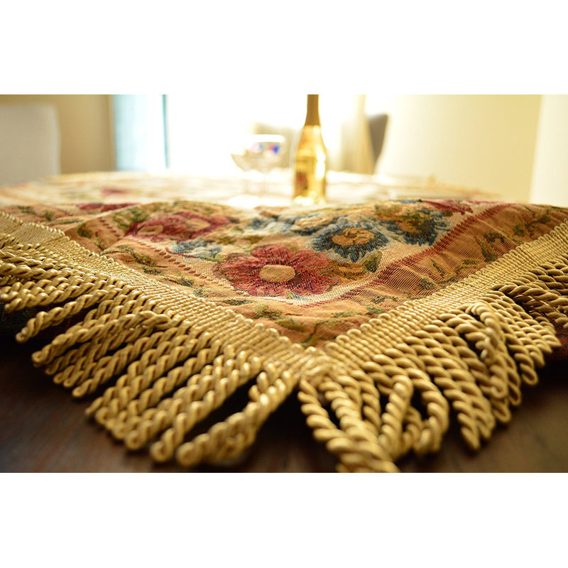 Pequinne Tache Colorful Floral Country Rustic Morning Meadow Tablecloths, 57" L x 84" W