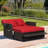 Armonee 67'' Wide Straight Wicker Loveseat with Cushions-601424048