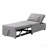 Folding Ottoman Sofa Bed Gray