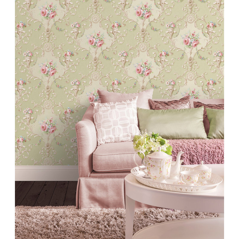Classic Silks 4 ,1005.84 x 134.62 cm Roll, Green