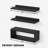 Floating Shelves For Wall With Cube Shelf, Wall Storage Shelves With Metal Rail, Bathroom Organizers Over Toilet, Decorative Shelves For Toilet Paper & Bathroom Essentials, Black-125974732