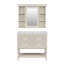Meuble-lavabo 36 po avec armoire à pharmacie, armoire à miroir avec tablette réglable, cadre en bois-273602683