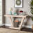60"Long Distressed  2-Tier Wooden Console Table-1034596157