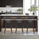 Maxime Swivel Counter or Bar Height Bar Stool with Open Low Back in Faux Leather and Wood