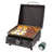 Cuisinart 17” Tabletop Gas Griddle with Hood, Easy Assembly Compact Outdoor Flat-Top Grill with Grease Cup, 255 Sq. In Cooking Space Perfect for Camping, Tailgates & BBQs