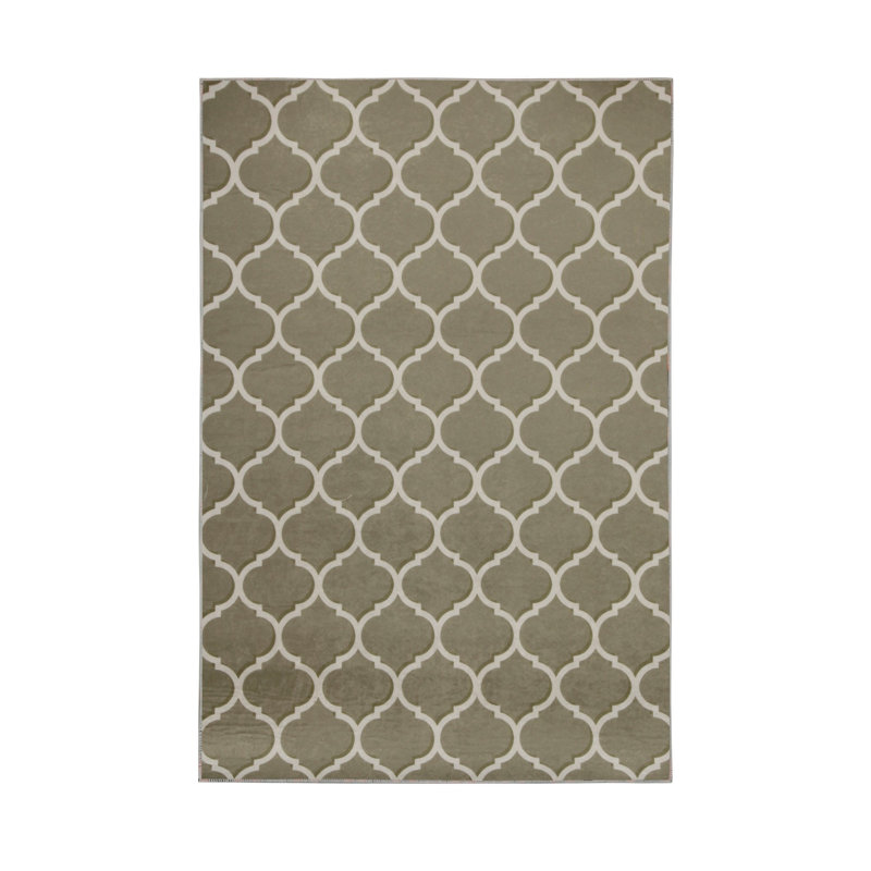 Soft Hall Carpet 2.6 x 4.9 Feet | 100% Polyester, 0.04 in Pile Height | Antibacterial, Non-Slip Underside | Woven with 3D Digital Printing | Machine Washable | Durable & Stylish for Entryways & Living Rooms