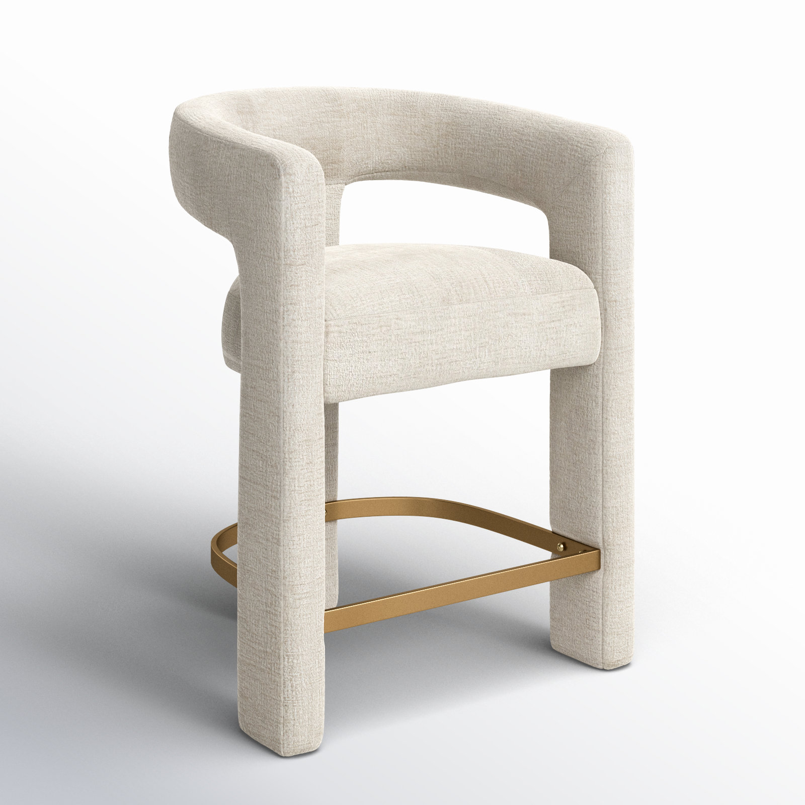 Darlington 25" Bar Stool, Gwen Natural Beige Microsuede