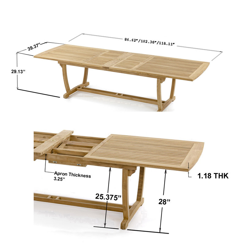 Outdoor Teak Dining Table