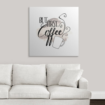 «But First, Coffee», art textuel