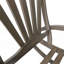 Chaise berçante d'extérieur en bois d'acacia avec panneau de pied rétractable, chaise berçante de patio à bascule