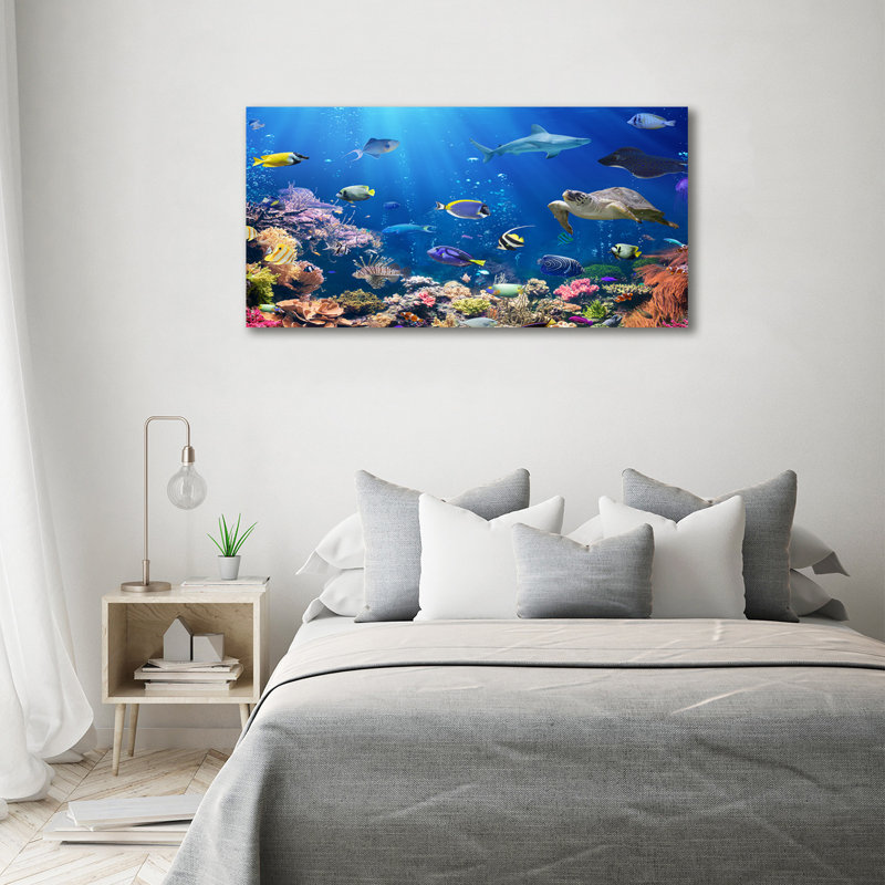 Canvas Print - Wall Art - Prints On Canvas - 140X70 Image Picture Theme: Coral Reef
