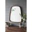Miroir de 27 po x 37 po avec cadre en bois pour salon et salle de bain