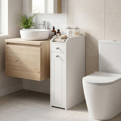 Petite armoire de rangement avec tiroirs coulissants