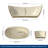 Tidal 60'' Acrylic Freestanding Tub Freestanding Soaking Bathtub-128487685