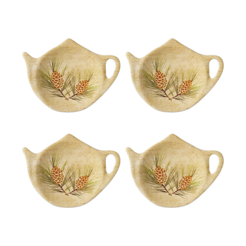 Set of 8 Teabag Holder PIne Cone