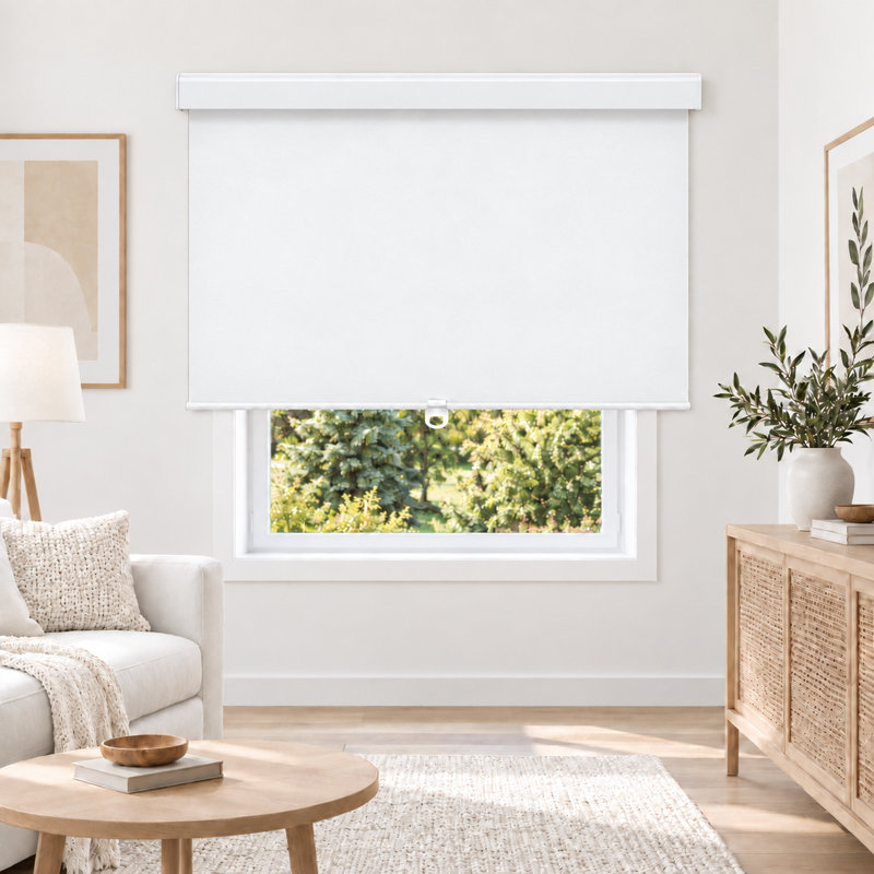 Rideaux occultant sans cordon - stores isolants et isolants pour la chambre à coucher, Blanc