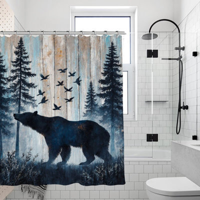 Rideaux de douche Rustic Forest