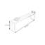 Banc en bois massif moderne simple en forme de V-101088196