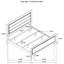 Très grand lit à panneaux en taupe délavé avec structure à lattes, finition douce pour la chambre à coucher, tête de lit structurée et ajout de robustesse intemporelle classique, rehaussant la conception élégante de la ventilation, neutre