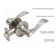 Handleset with Single Cylinder Deadbolt and Door Knob and Rosette