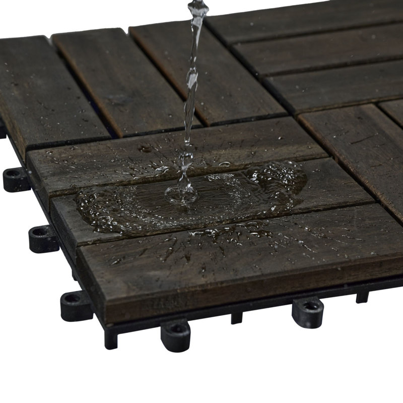 Carreaux de terrasse en bois d'acacia