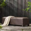 Banc de rangement en osier