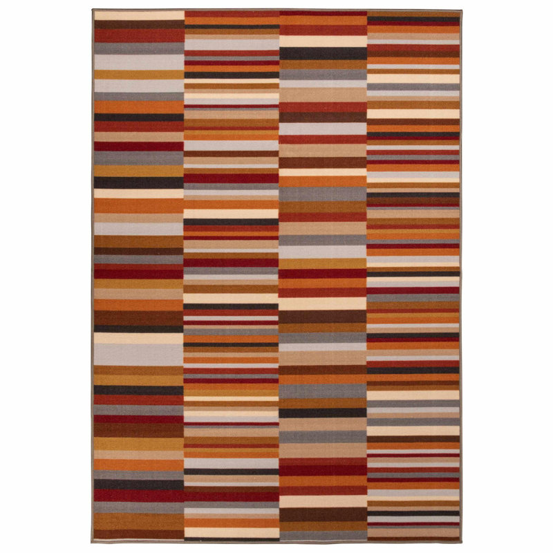Elizardo Striped Indoor Rug, Rectangle 8' x 10'
