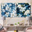 Caulksville - Ensemble de 2 collages carrés floraux-101860258-101860259