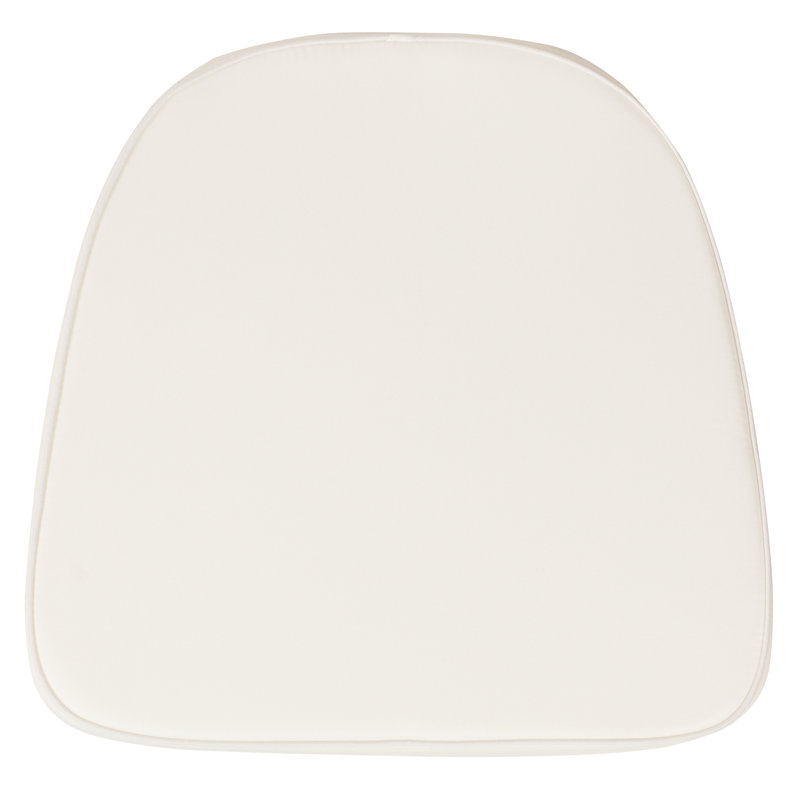 Elegant Ivory Fabric Chiavari Chair Cushion for Indoor Comfort