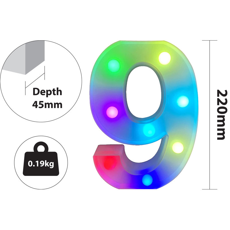 Cayci 22 cm H LED Sign