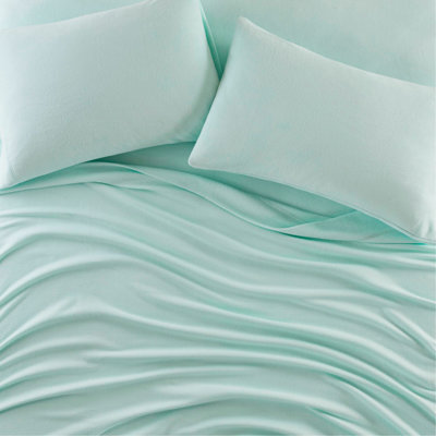 Ensemble de draps 4 pièces turquoise