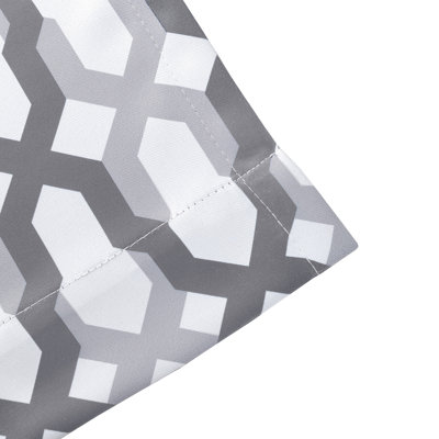 Elfrida Geometric Room Darkening Thermal Grommet Curtain Panels