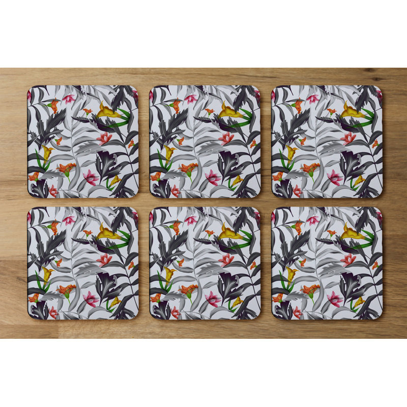 Square 6 Piece Coaster Set